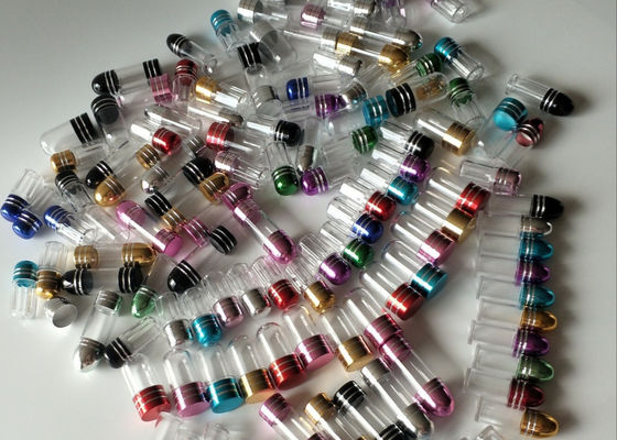 ISO9001金属の帽子が付いている小型薬瓶3mlのプラスチックびん