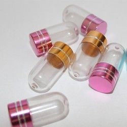 15mm PSのゆとりのプラスチック薬瓶の容器1のカプセル
