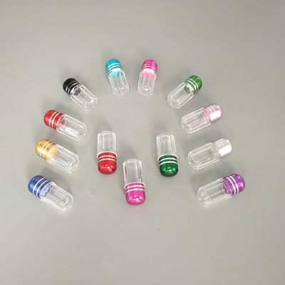 56mmの明確なプラスチック薬は5g円柱小型丸薬箱をびん詰めにする