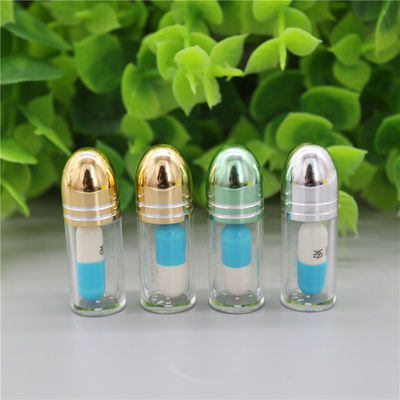 プラスチックまめの単一の丸薬容器3ml ISO9001の金属の帽子