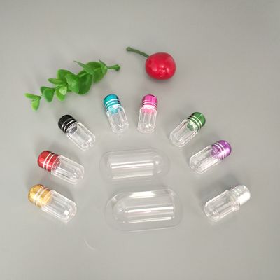 プラスチックまめの単一の丸薬容器3ml ISO9001の金属の帽子