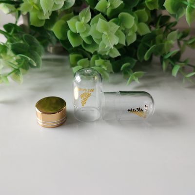 ISO9001金属の帽子が付いている小型薬瓶3mlのプラスチックびん