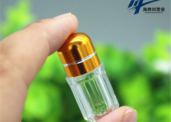 金属のキャップが付いている金2gのプラスチック カプセルの包装のびん