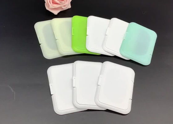 ISO9001赤ん坊はプラスチックふたの緑100mmのぬれたワイプのふたを拭く