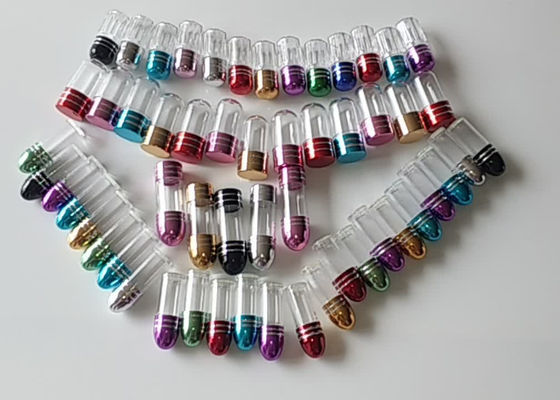 プラスチックまめの単一の丸薬容器3ml ISO9001の金属の帽子