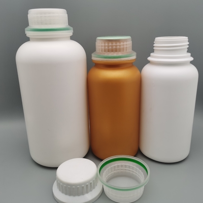 こはく色色のHdpeの殺虫剤のびん100ml容量